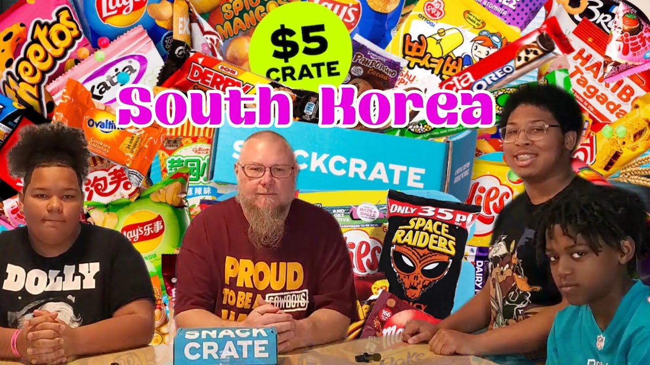 Snack Crate South Korea 1st Crate $5 #brazil  #snacks #snackcrate #fyp #fypシ