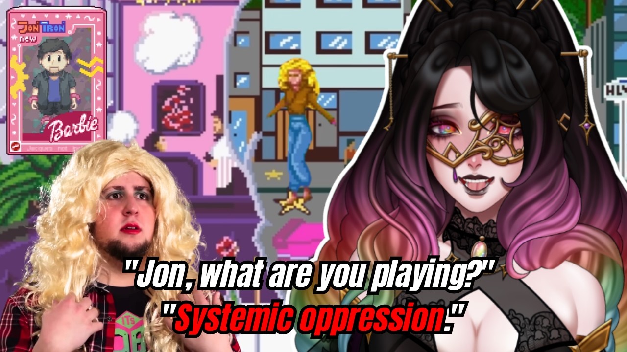 JON, WHAT ARE YOU PLAYING? SYSTEMIC OPPRESSION | Rainbow Reacts to Barbie Games by JonTron