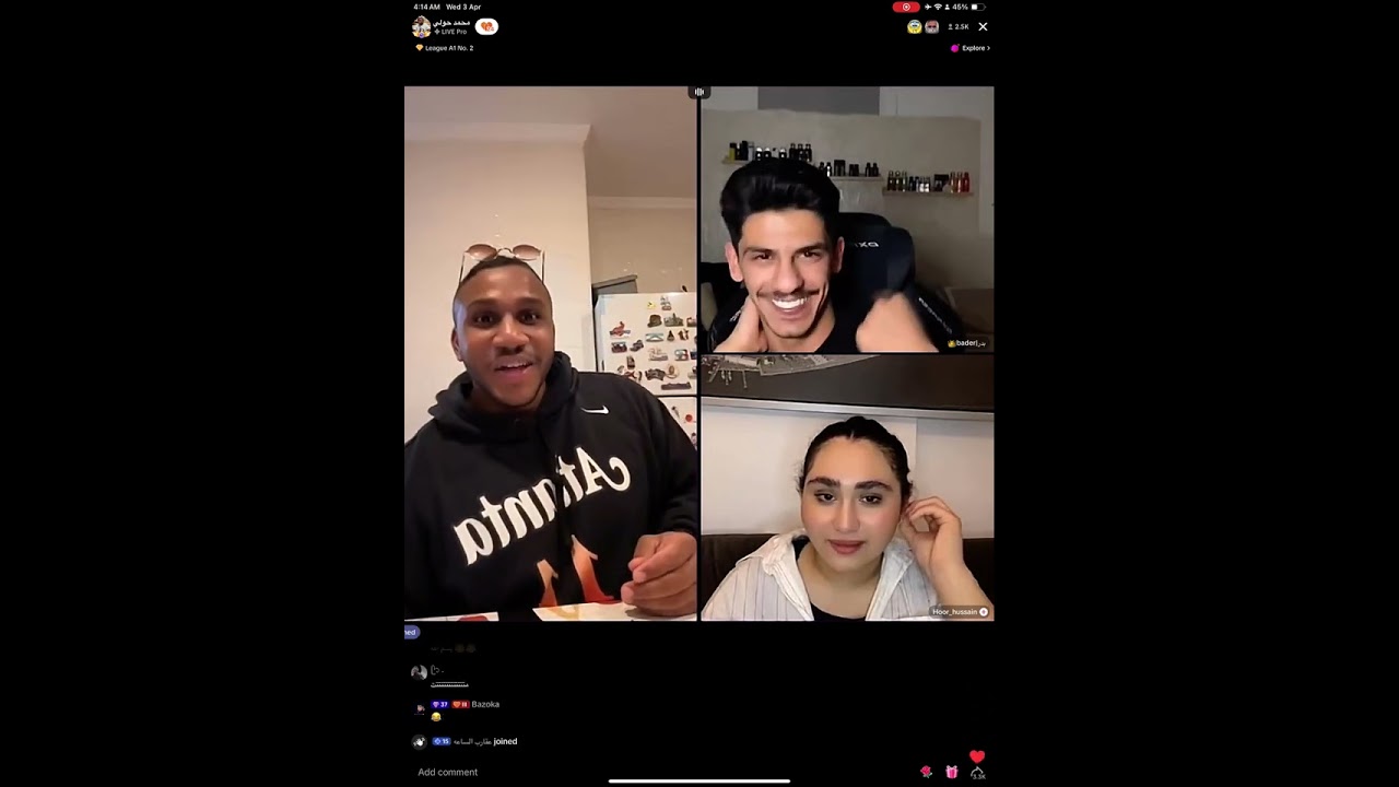 لايف تيك توك محمد حولي
