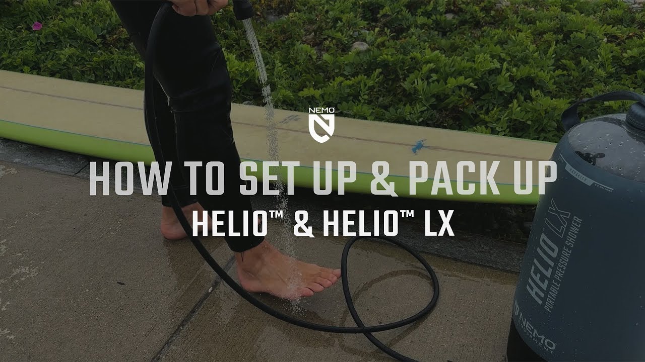 NEMO | How to Set Up & Pack Up Helio™ and Helio™ LX Portable Pressure Shower
