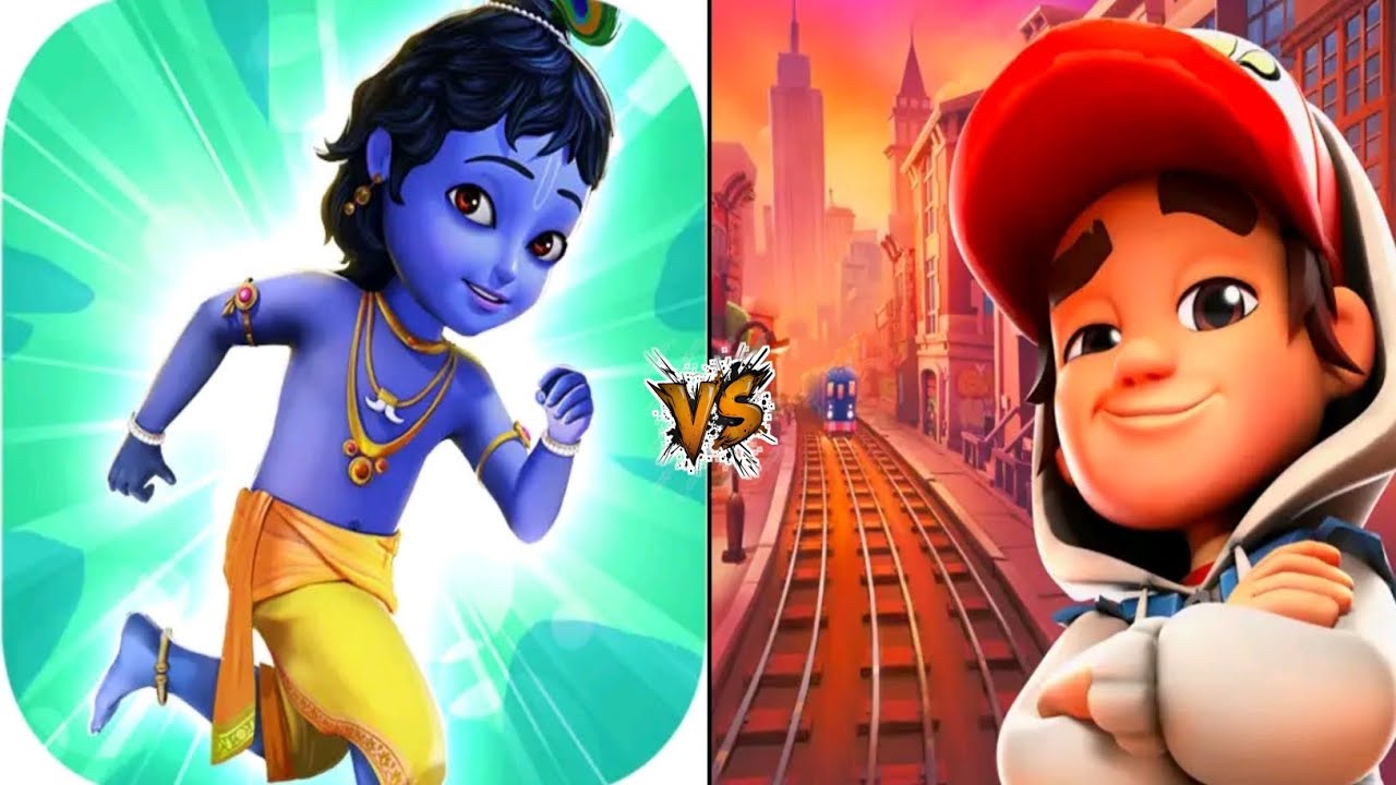 Little Krishna vs Subway Surfers City 🚀 New Update Gameplay | Epic Chase Battle!