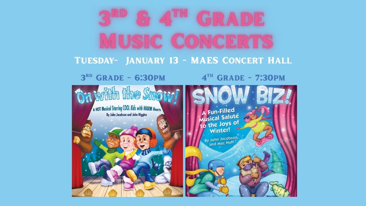3rd and 4th Grade Music Concerts