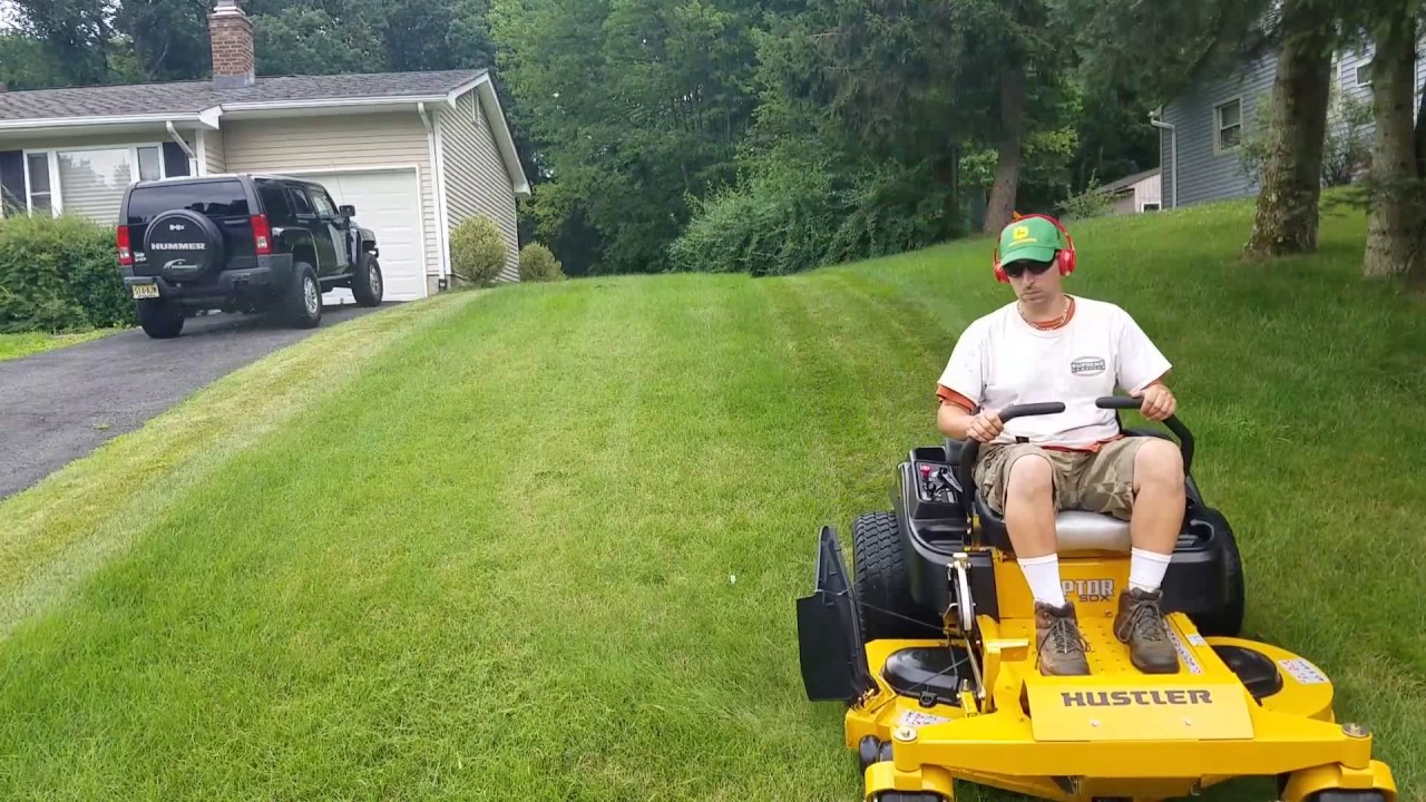 Hustler Raptor SDX 54 Zero-Turn Mower in Action