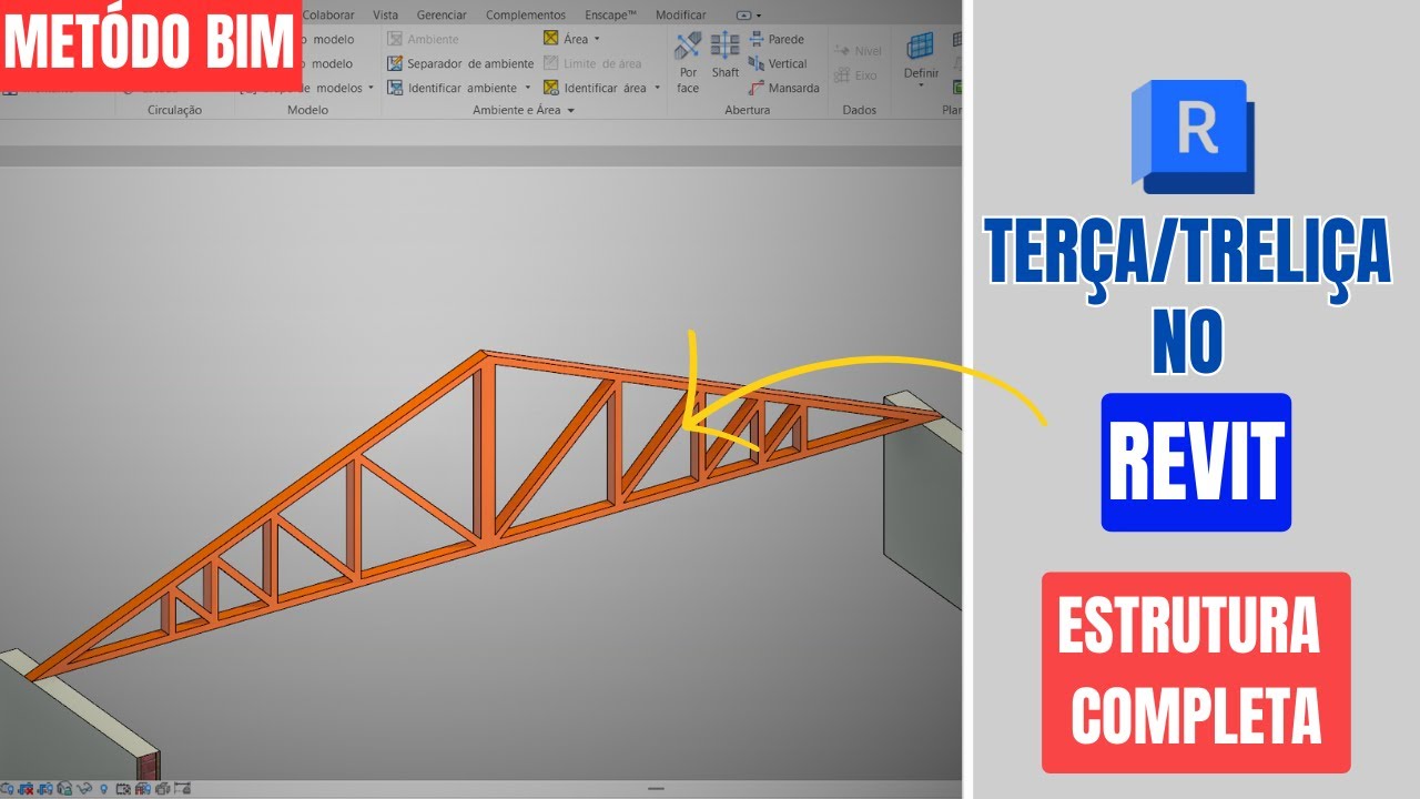 Tutorial de como fazer uma treliça ou terça no REVIT [Completo]