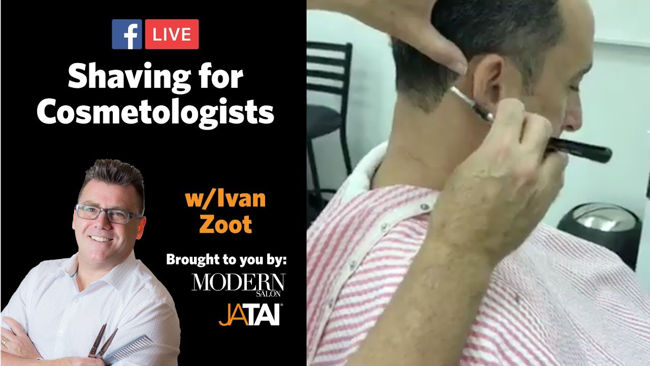 Facebook LIVE - Modern Salon - Shaving for Cosmetologists...What??