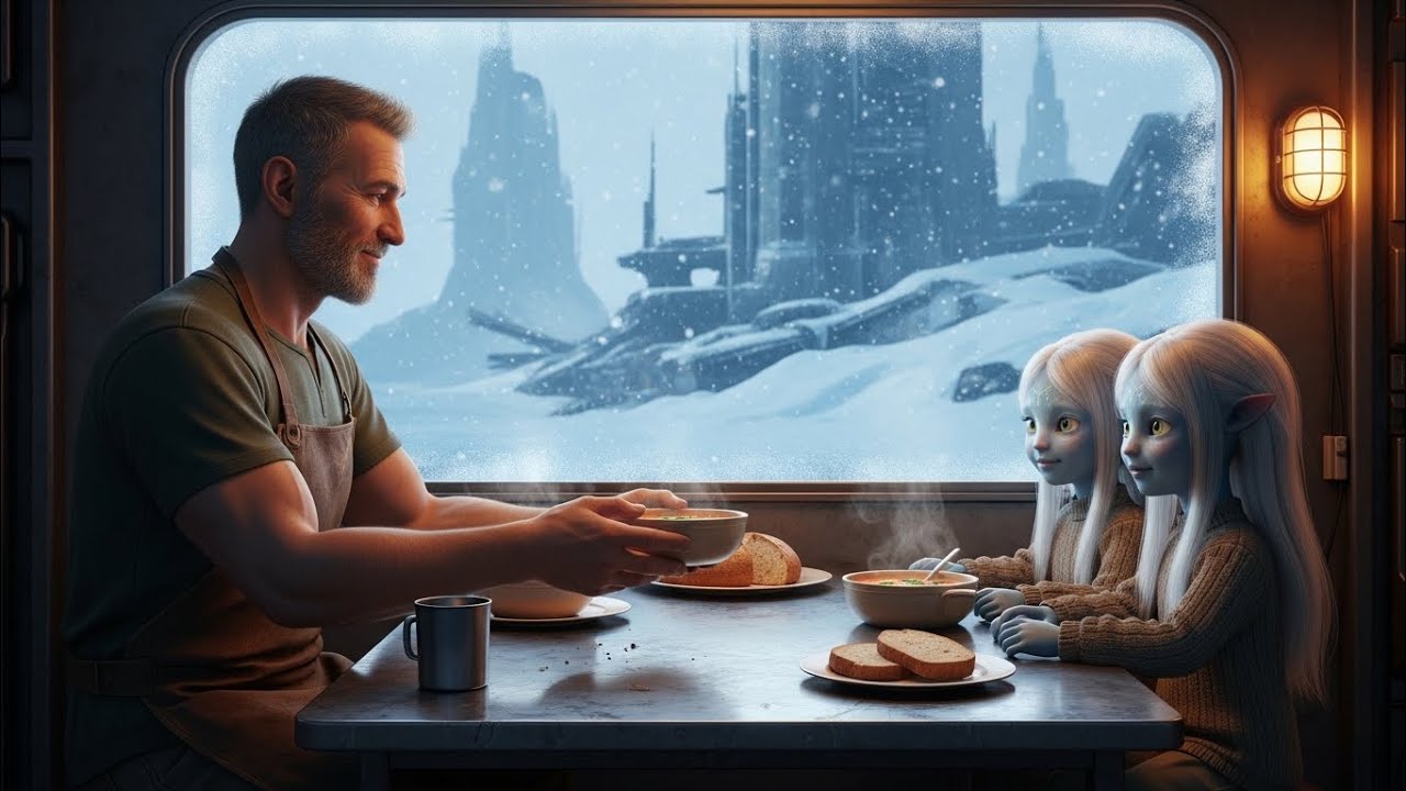 He Fed Two Starving Orphan Girls… 10 Years Later, an Alien Warship Landed at His Door | HFY | SCI-FI