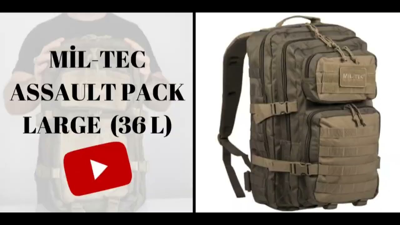 MİL-TEC ASSAULT PACK LARGE 36L | MİL-TEC ASSAULT PACK LARGE 36L TACTİCAL BACKPACK