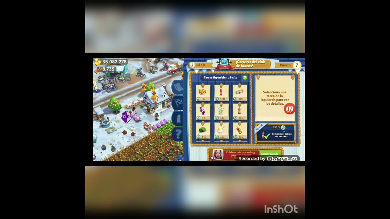 famville 2/como descartar las tareas sobrantes en la carrera de barco/fácil y rápido!!!!