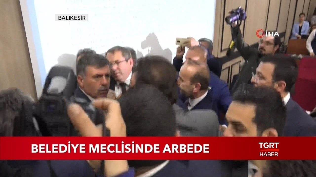 Balıkesir Belediye Meclisinde Arbede Çıktı