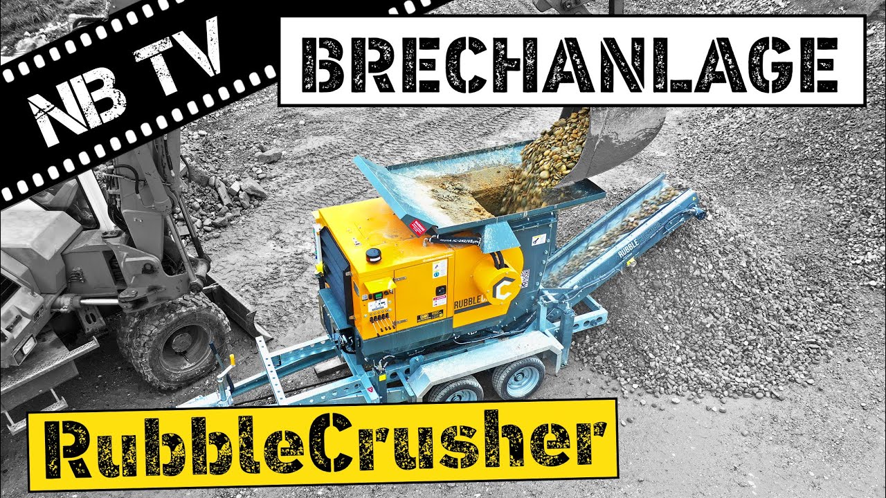 RubbleCrusher RC150 | Minibrechanlage auf Anhänger