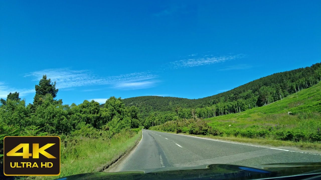 A Drive through Scottish Countryside | Aberdeen to Balmoral Castle