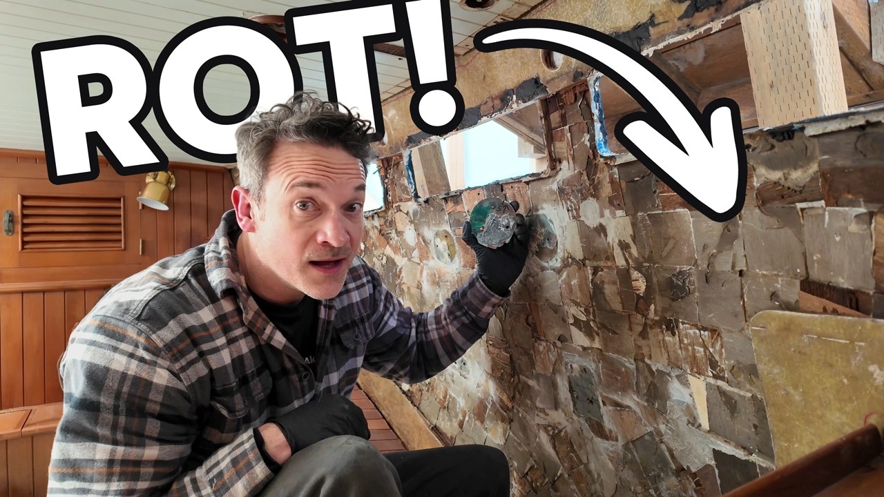 ⛵️ I Found SERIOUS Rot in My Sailboat’s Transom - DIY Restoration