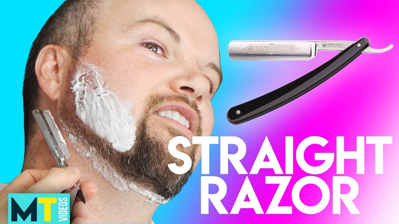 Men Try Shaving with a Straight Razor for the First Time
