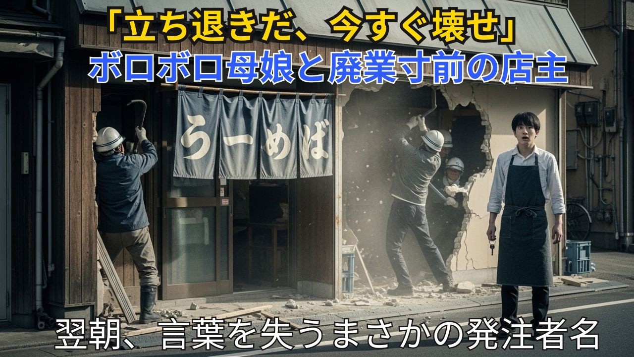 「娘のスープだけでも...」廃業寸前のラーメン屋にボロボロ母娘が来店。店主は大盛りラーメンを2杯をご馳走すると、翌日現れた人物に店主は言葉を失う【感動する話】