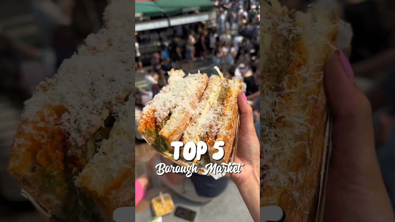5 лучших мест, где можно поесть в #boroughmarket 🇬🇧🍓 полное видео ⬆️ #londonfoodie #london #trave...