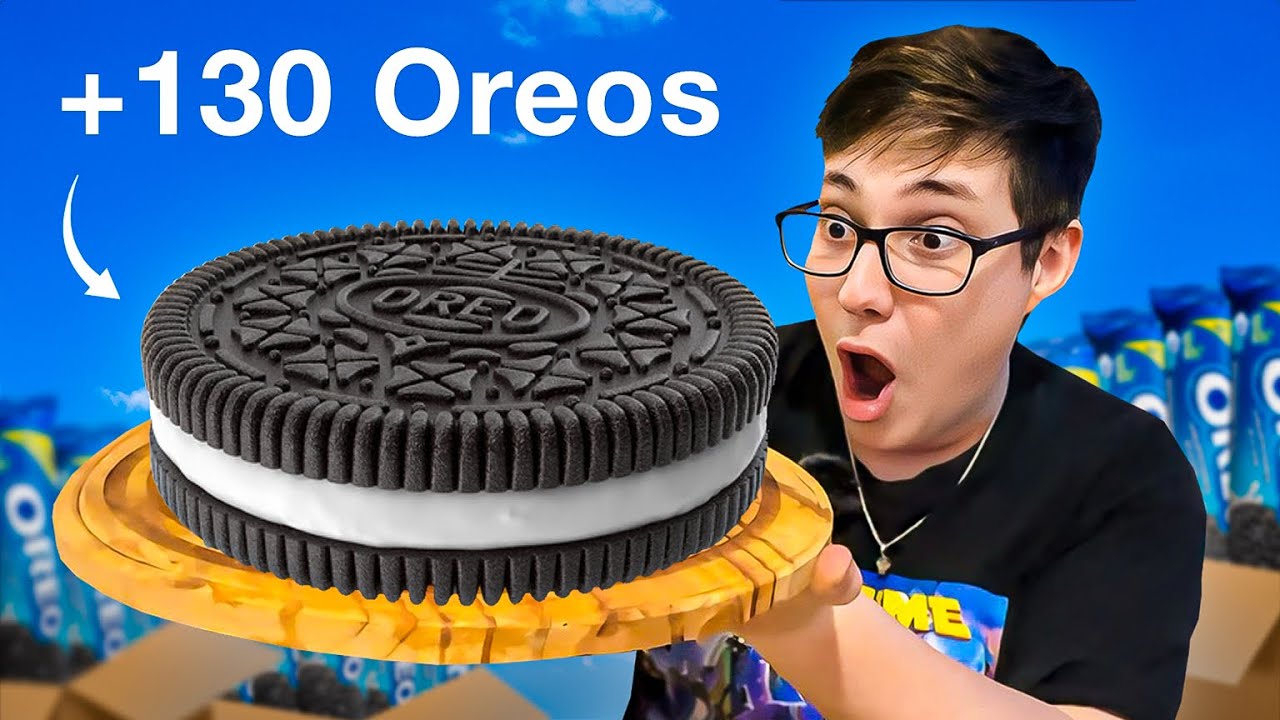Mezcl&eacute; 130 OREOS para hacer UNA SOLA (gigante)