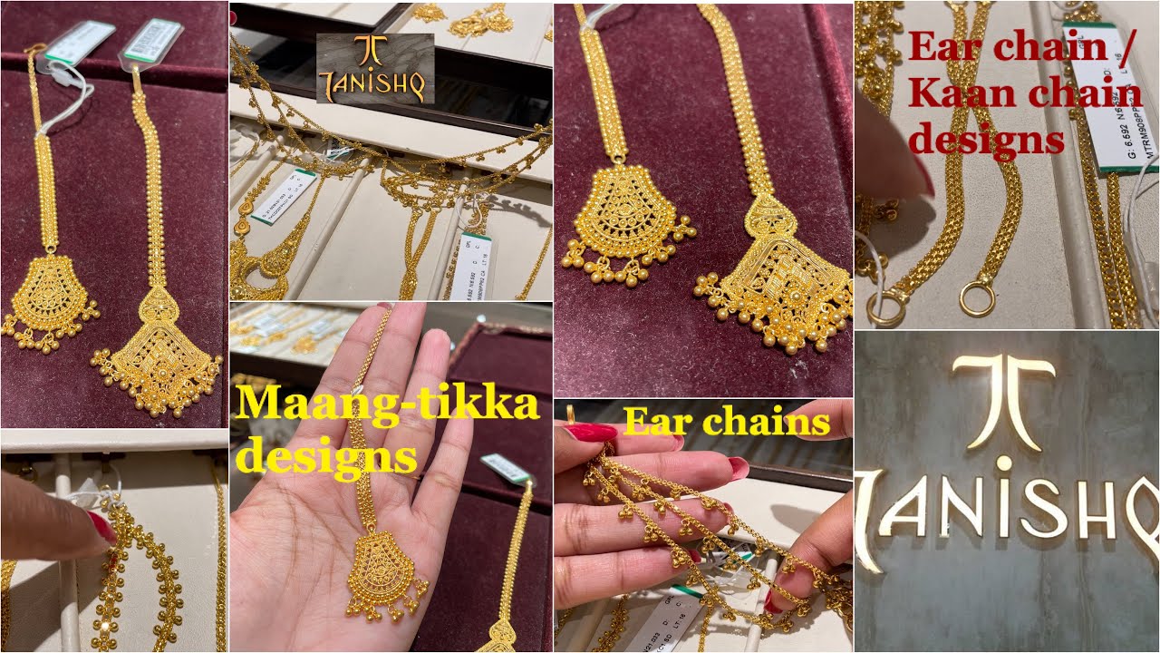 Tanishq Ear Chains designs | Kaan chain designs | kaan Sankala | maatilu | Ear chain collections 👂