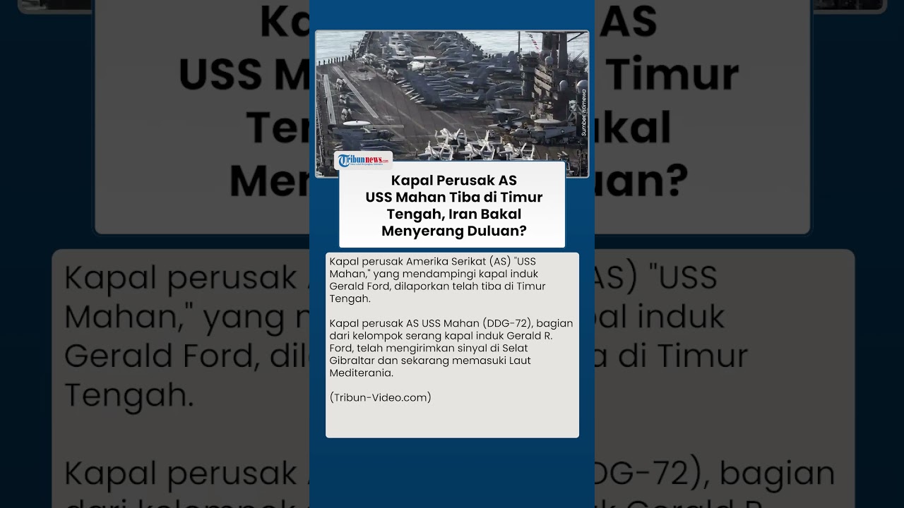 USS Mahan di Timur Tengah: Tensi Meningkat, Apakah Iran Akan Menyerang AS Duluan?