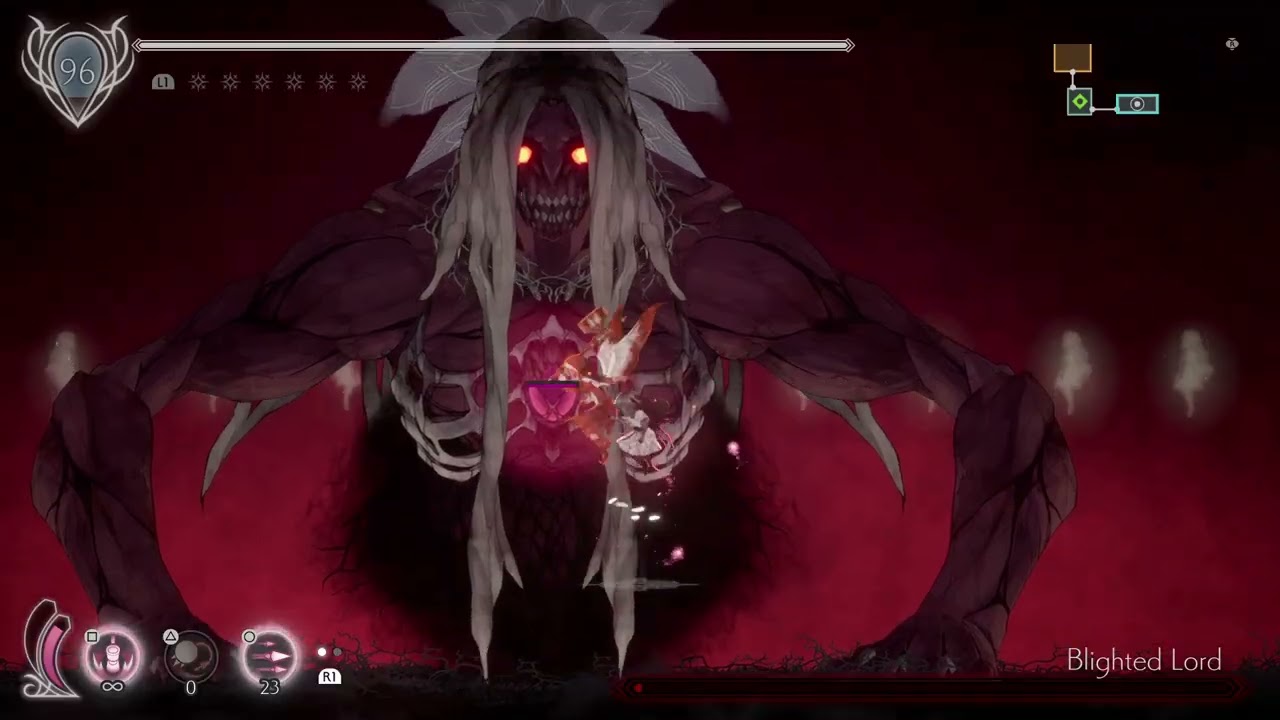 (ender lilies) Blighted lord boss fight + cutscene