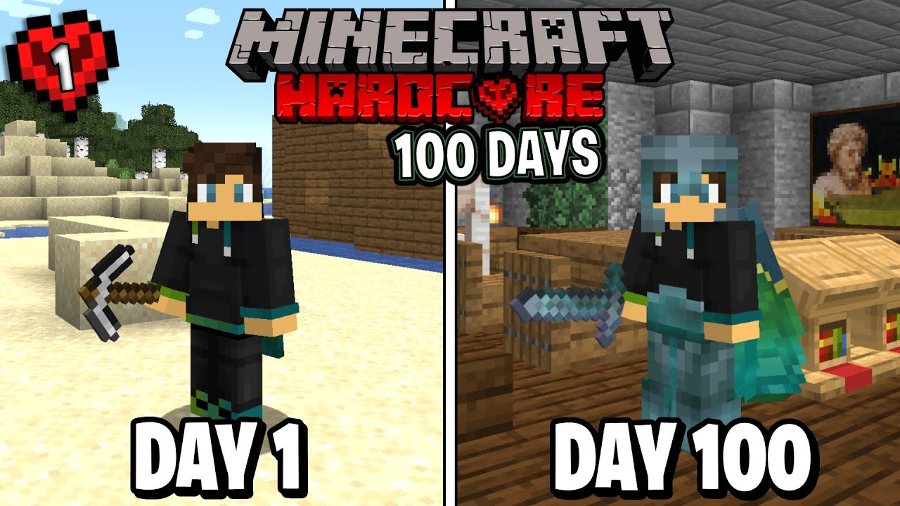 I Survived 100 Days in Minecraft Hardcore... Here's What Happened