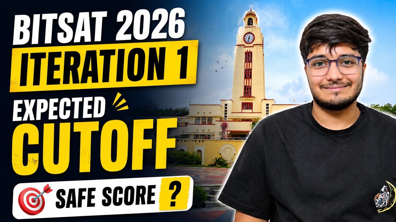 BITSAT 2026 Cutoff Prediction 🚨 | Iteration 1 Safe Score Revealed #bitspilani #bitsat2026 #bitsgoa