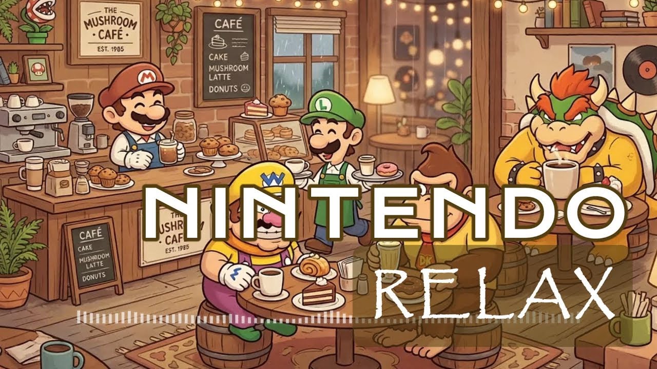 The Mushroom Café 🍄 | Mario & Friends Lofi Beats (Animal Crossing Style)