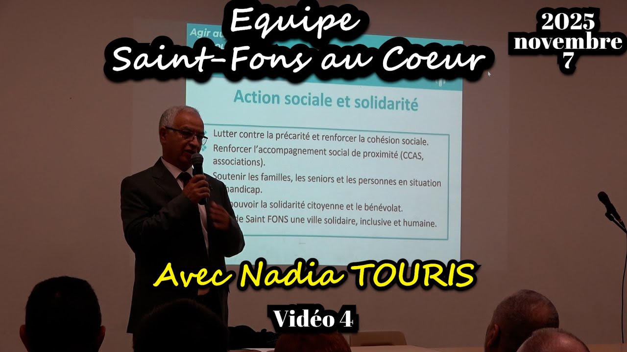 | L'EQUIPE SAINT-FONS AU COEUR | Nadia TOURIS 2025 11 07  | vid&eacute;o 4