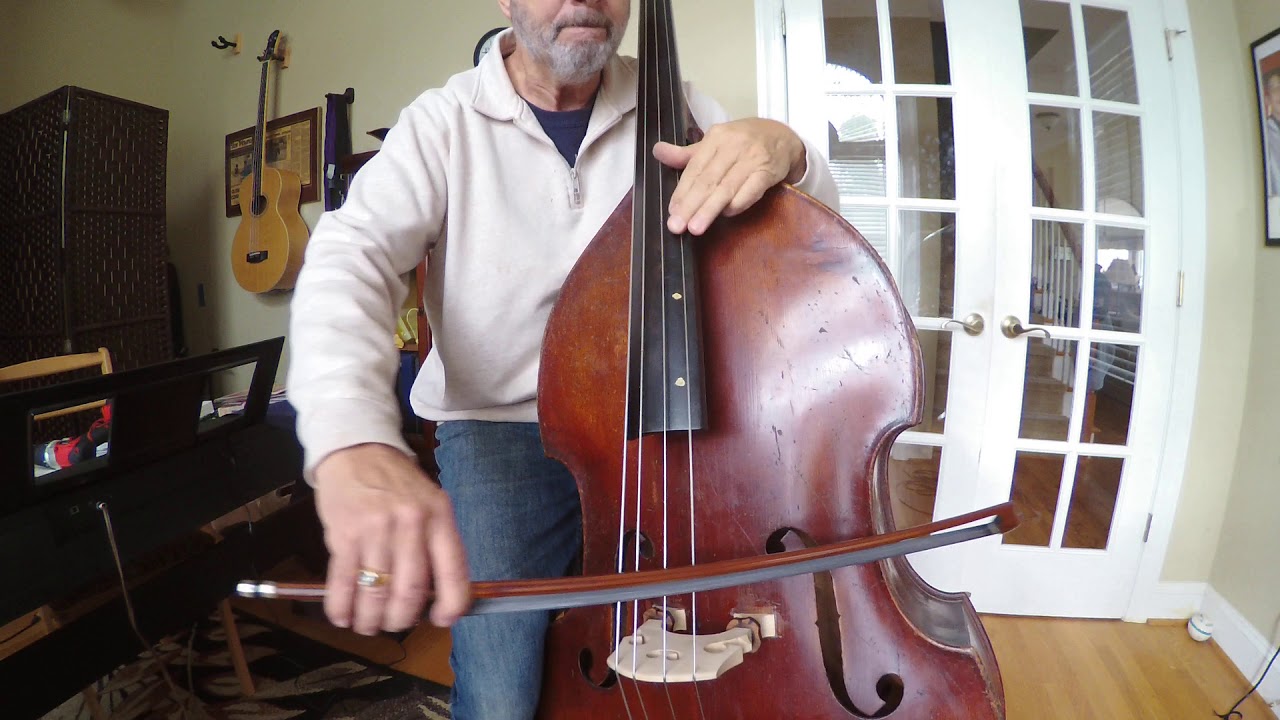 1/2 size Carved Juzek Double Bass (made between the wars apparently)