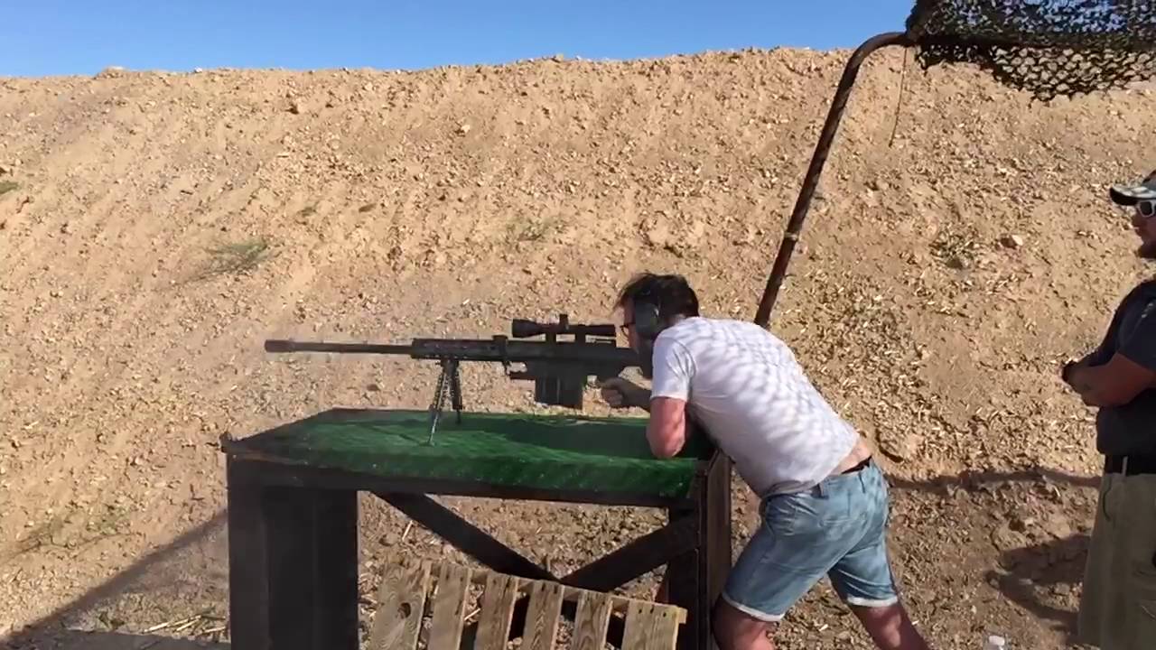 Shooting a Barret 50cal sniper in slomotion - BullShit video #5