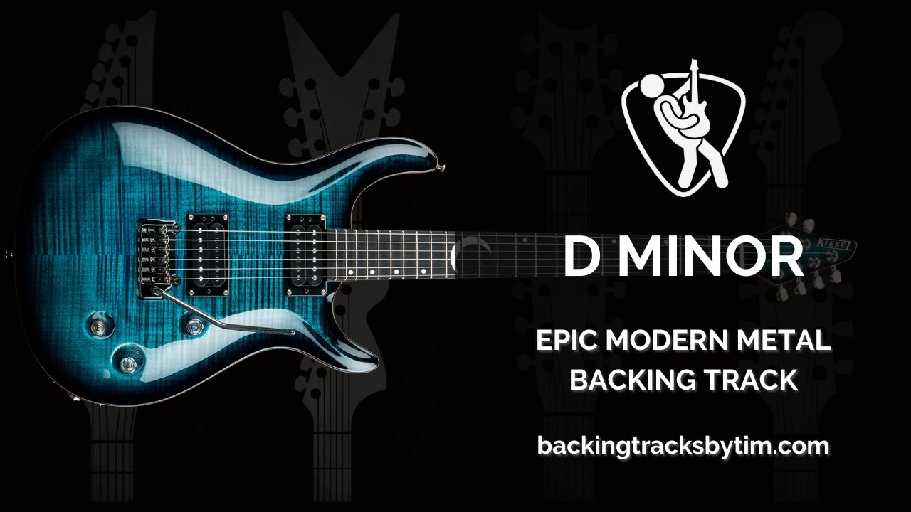 Epic Modern Metal Backing Track in D Minor | 140 BPM