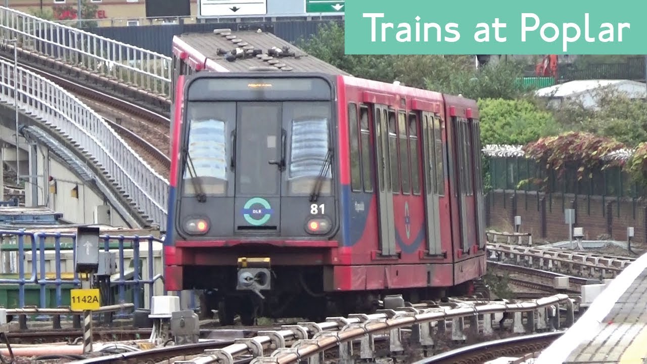 DLR Trains at Poplar