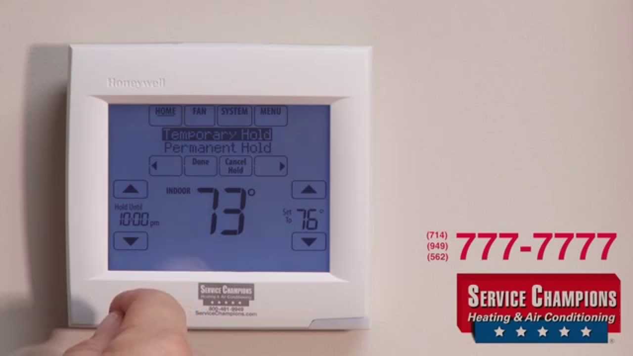 New Honeywell TH 8000 Thermostat - Service Champions Heating & Air Conditioning