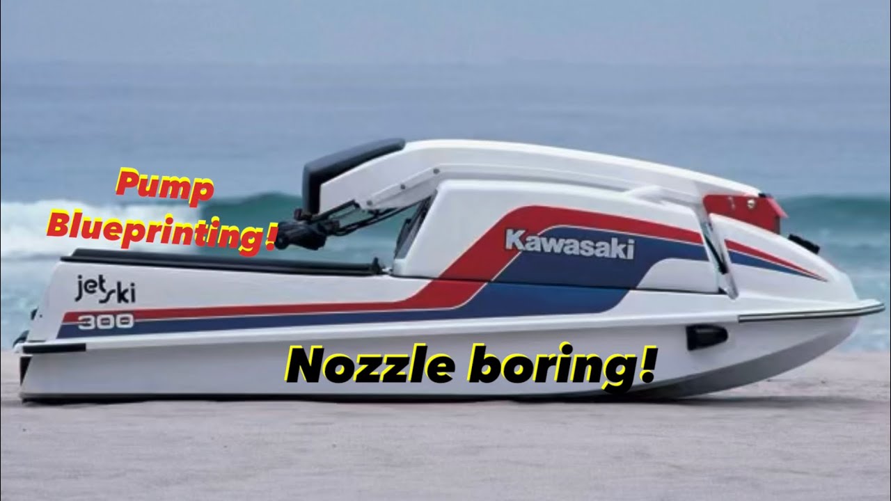 (P7) vintage JS300 Kawasaki jet pump porting, reduction nozzle boring & assembly 300sx @MrBeast