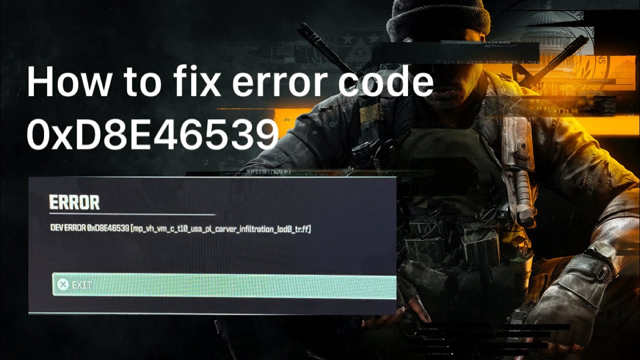 How to fix error 0xD8E46539 in Call of Duty: Black Ops 6