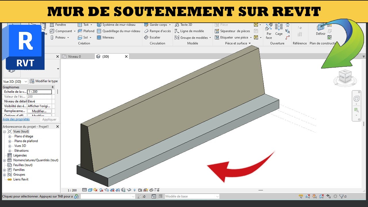 Mur de soutènement sur revit