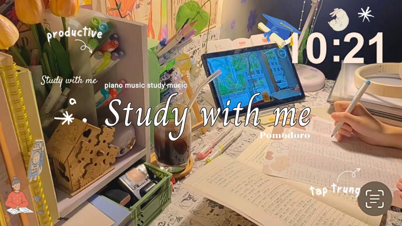 TẬP TRUNG HỌC CÙNG MÌNH 🍵🎓CÙNG NHAU NỖ LỰC//study with me//Pomodoro