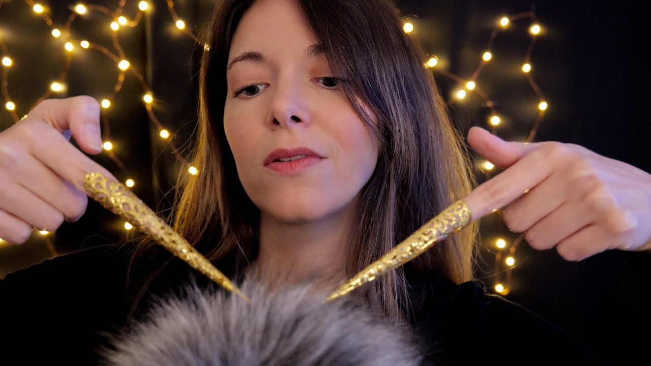 4k ASMR | tapping y scratching con uñas largas y metalicas | Love ASMR en español