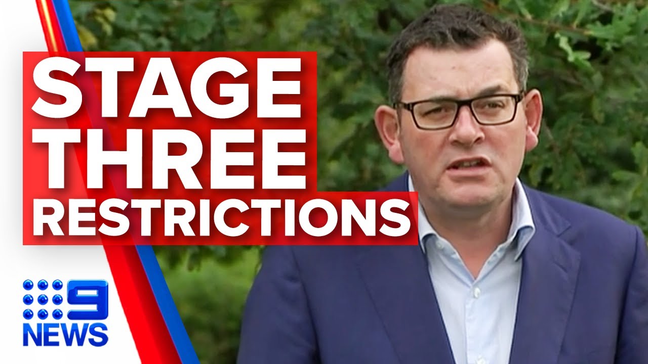 Coronavirus: Victoria enforces stage three restrictions | Nine News Australia