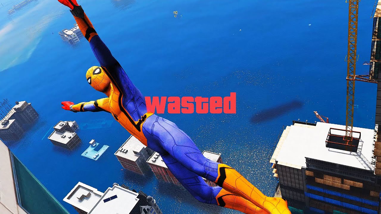 GTA 5 Epic Wasted SPIDERMAN Flooded Los Santos ep.199 Funny Moments
