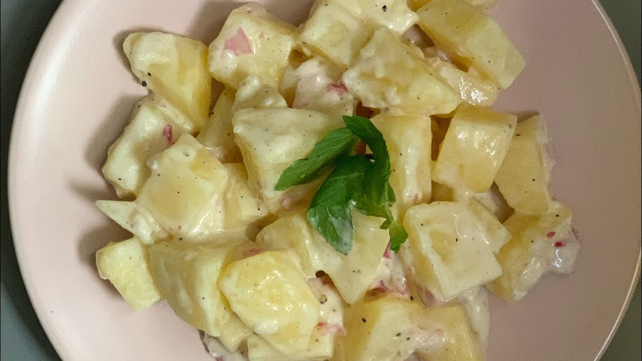 سلطة البطاطس بالمايونيز 🥔🤍🩷