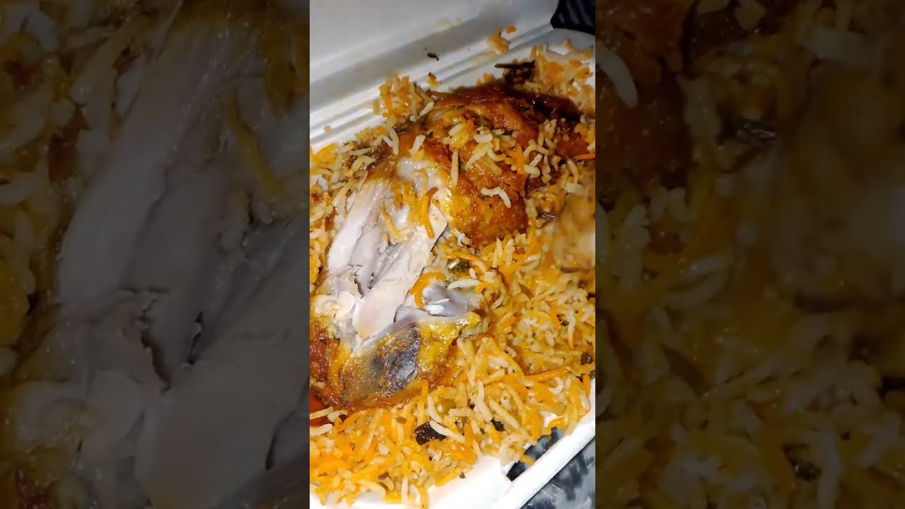Spicy Biryani with fries chicken leg🍗 😋 #food  #foodie #koreanood #chinesefood #rice #noodles #fyp