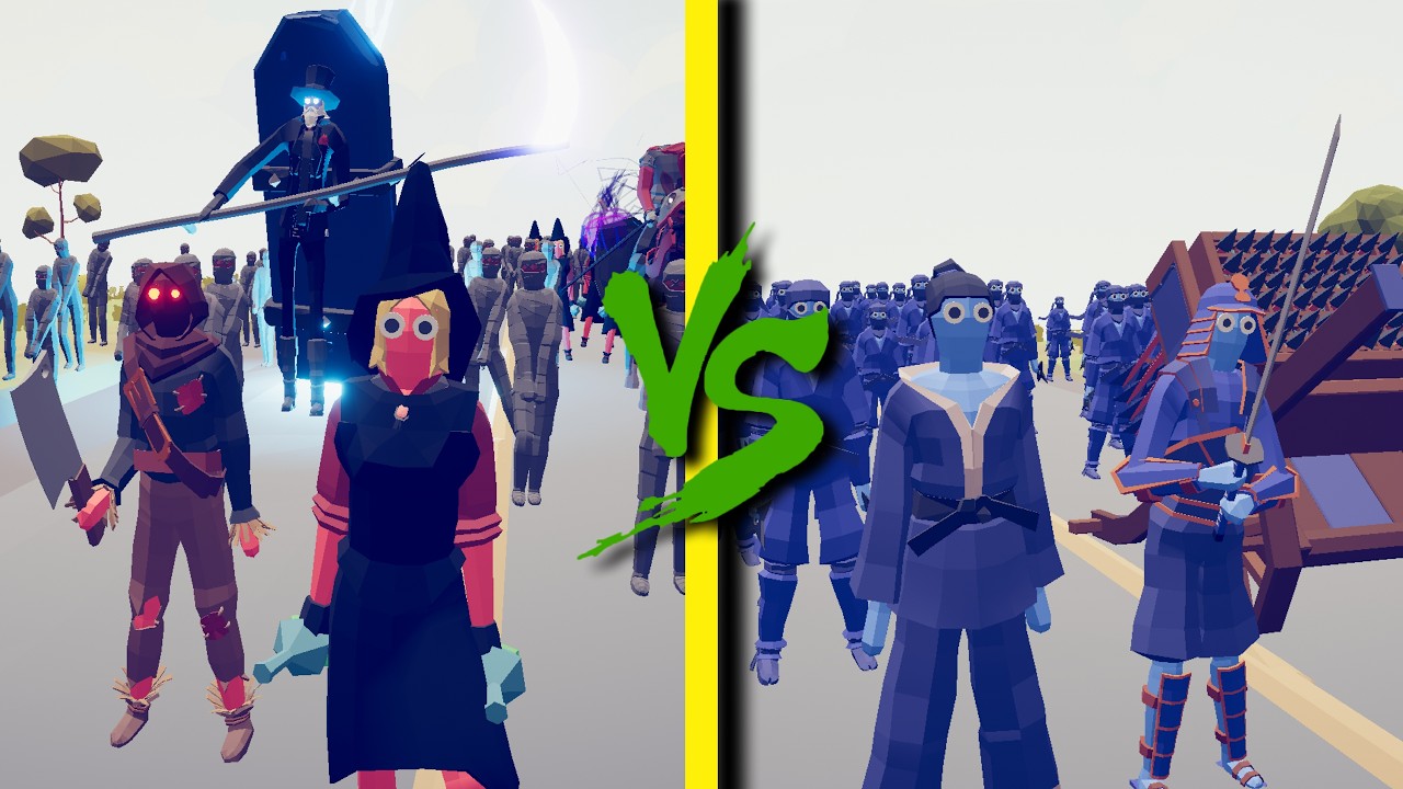 SPOOKY FACTION vs DYNASTY FACTION - Totally Accurate Battle Simulator TABS