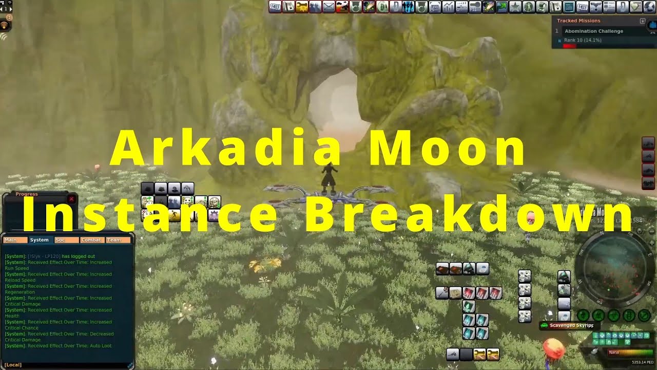 Entropia Universe -  Arkadia Moon Instance Breakdown