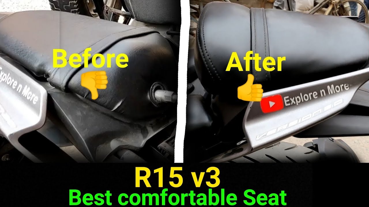 R15 v3 Pillion Seat with cowl look only 250/- | Pillion problem solve | Explore n More