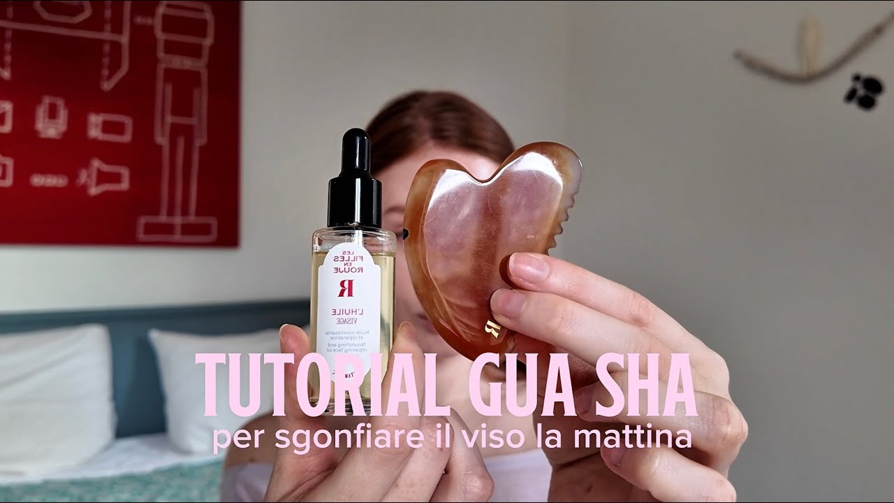 Gua Sha mattino per sgonfiare il viso | Massaggio drenante in tempo reale (10 minuti)