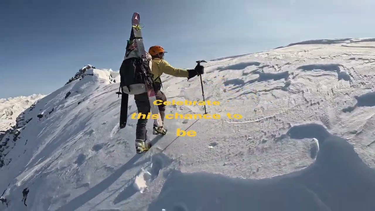 Skiing Brokenknife Proper near Seldovia Alaska