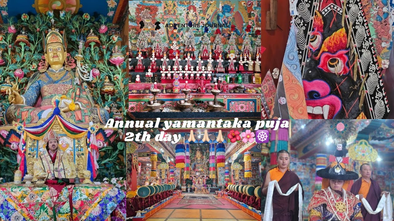 Annual yamantaka puja 2th day 🙏🏻🙏🏻🙏🏻🌺🌸☸️