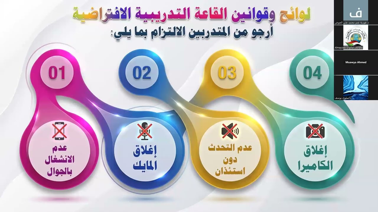 مكتبة الميزاب الرقمية  اليوم (13)-تصميم الاستبيانات والاختبارات الالكترونية قوقل فورم - د. سلوي يوسف