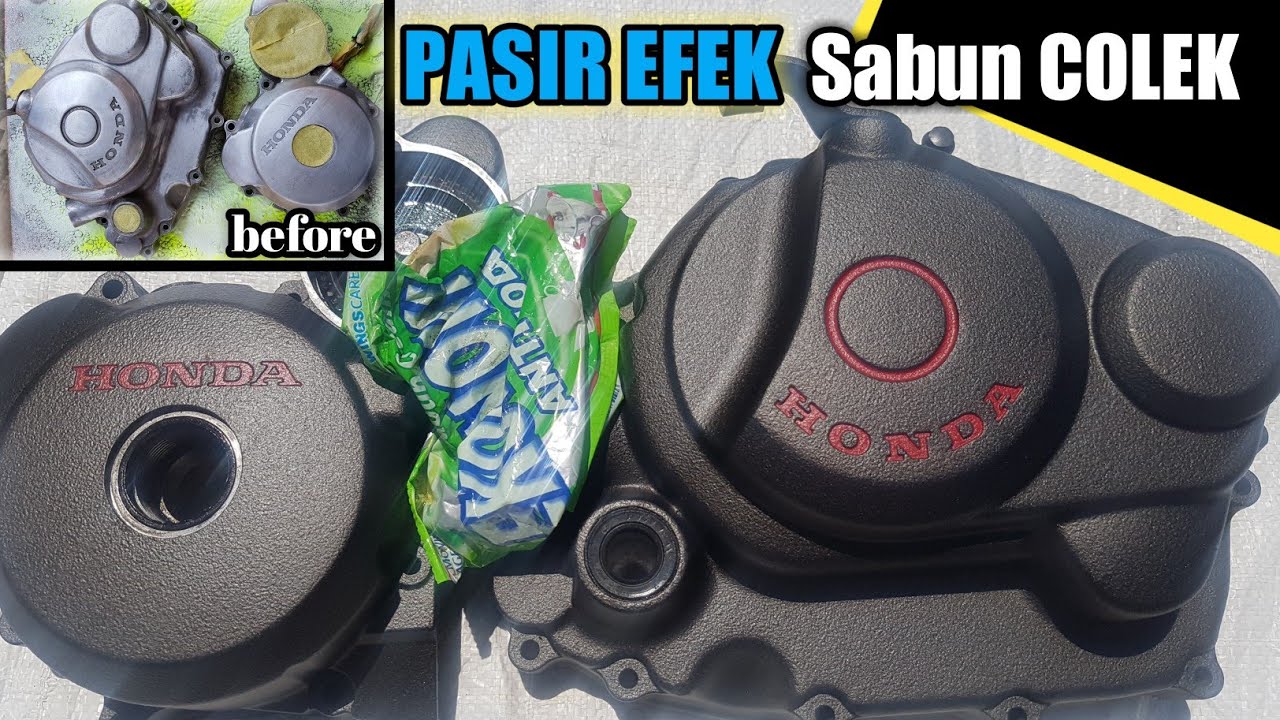 Semudah ini cara buat nya ! Wrinkle efex full tutorial cara cat mesin motor dgn efex wrinkle