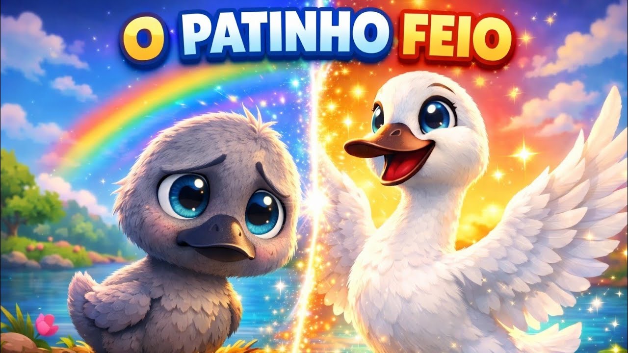 O Patinho Feio 🦆✨ De Patinho a Cisne! Música Infantil